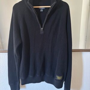 Polo by Ralph Lauren Black Zip Up Sweater